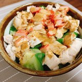 鶏ササミの胡麻ドレッシングサラダ